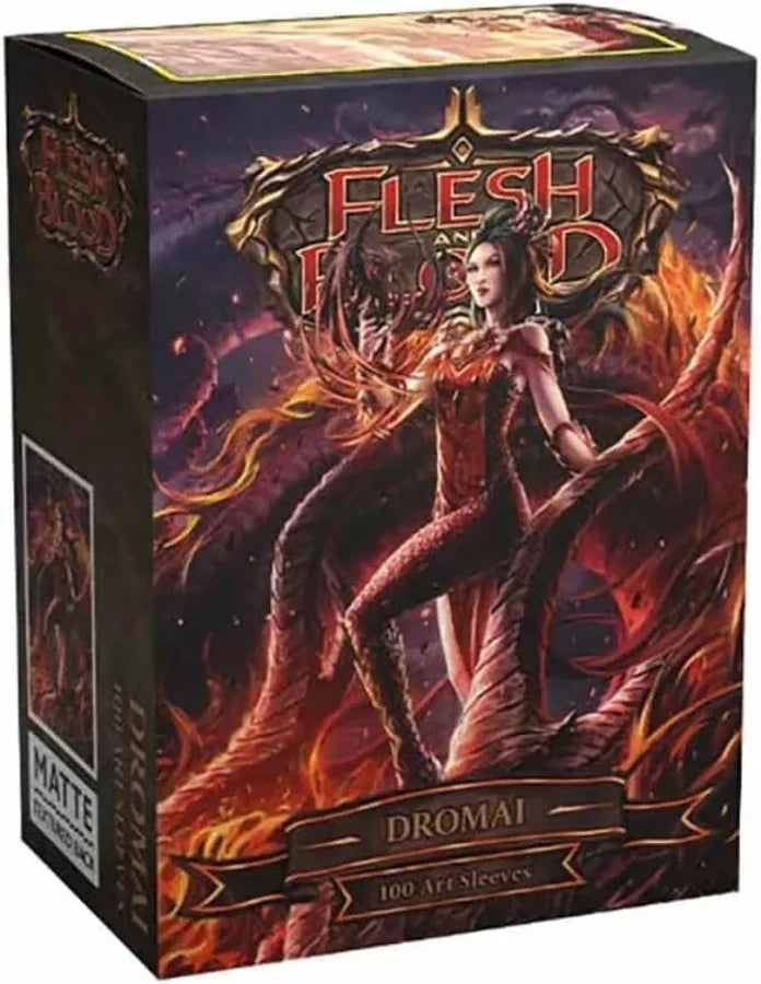 Dragon Shield Sleeves: Standard- Matte 'Flesh and Blood Uprising Dromai' Art, Limited Edition (100 ct)