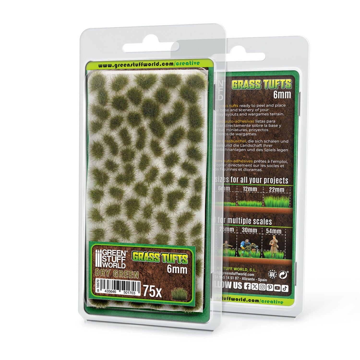 Gamers Grass Tufts: Dry Green 6MM: Wild