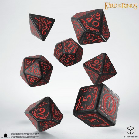 7-Die Set: The Lord of the Rings- Mordor Dice Set