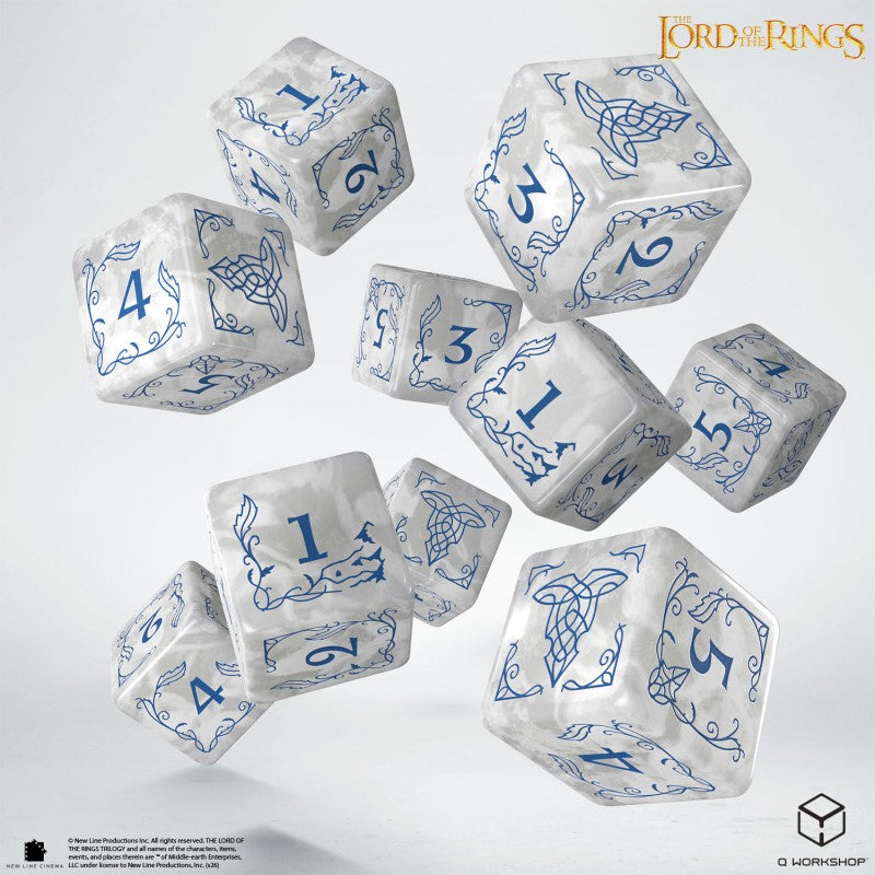 10d6 The Lord of the Rings: Rivendell Dice Set- Stone