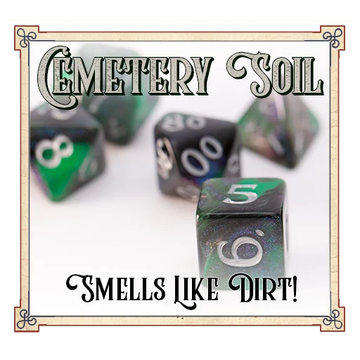 7-Die Set Scented Dice: Cemetary Soil