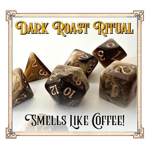 7-Die Set Scented Dice: Dark Roast Ritual