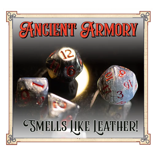 7-Die Set Scented Dice: Ancient Armory