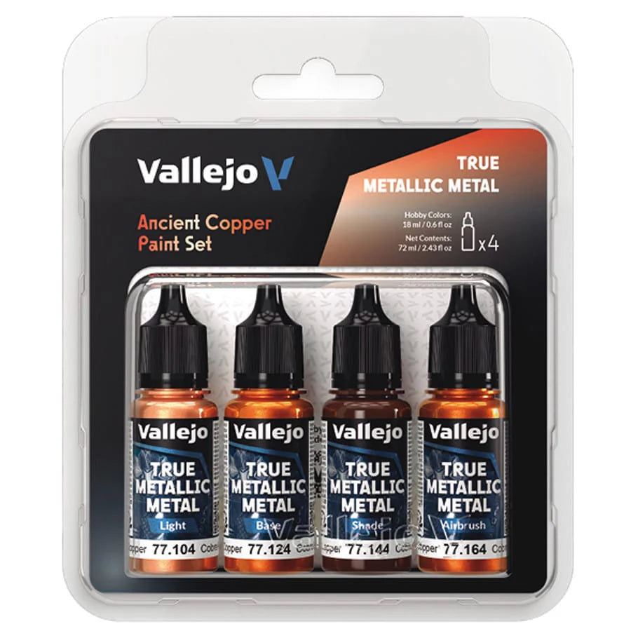 True Metallic Metal Set: Ancient Copper (4 Color Set), 18 ml.